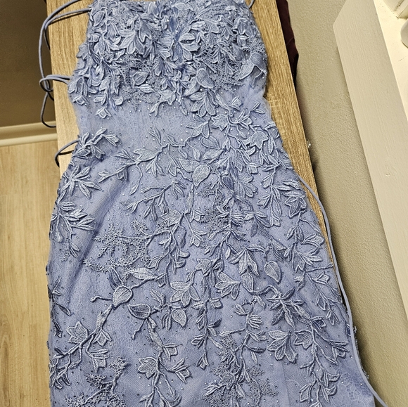 Sherri Hill homecoming dress size 00  periwinkle.   Barely worn - Picture 4 of 5
